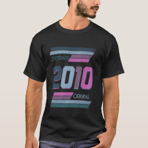 Legendary Original Born In 2010 Retro Style T-Shirt
