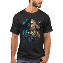 Legendary Pirate Captain – Skull & Ship Vintage 