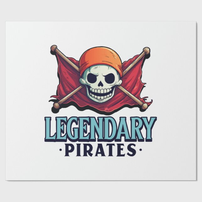 Legendary Pirates Wrapping Paper (Flat)