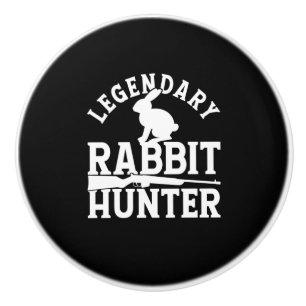 Legendary Rabbit Hunter Ceramic Knob