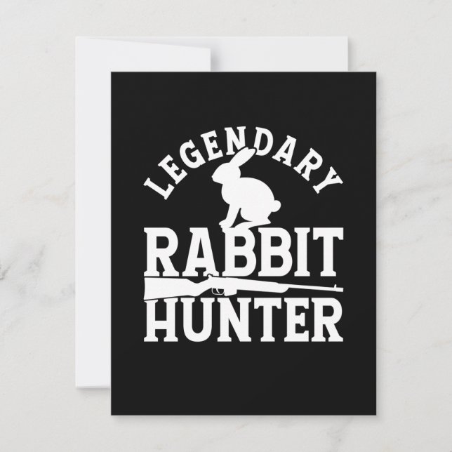 Legendary Rabbit Hunter Thank You Card (Front)
