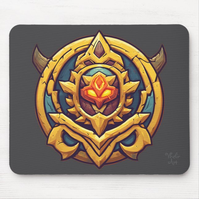 Legendary Rank Gamer Emblem Mouse Pad (Front)