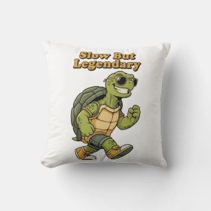 Legendary Retro Turtle Square Comfort Pillow
