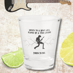 Legendary Rockstar Birthday Musician  Shot Glass