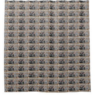 "LEGENDARY" **ROUTE 66** SHOWER CURTAIN