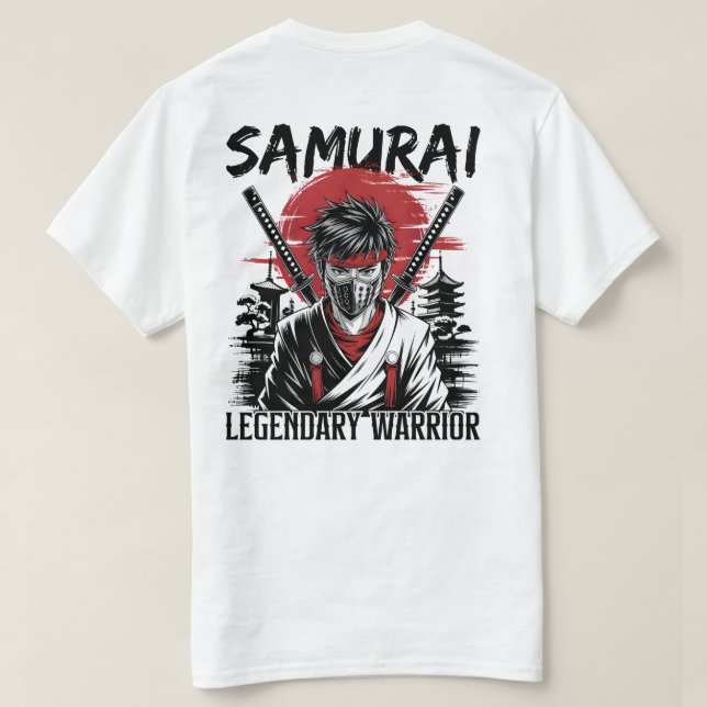 Legendary Samurai Warrior T-Shirt (Design Back)