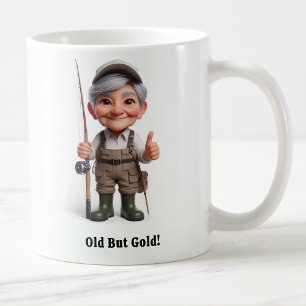 Legendary Senior Angler Ready For Action Coffee Mu Mug