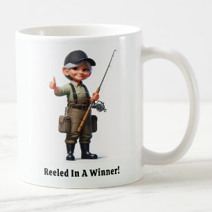 Legendary Senior Angler Ready For Action Coffee Mug