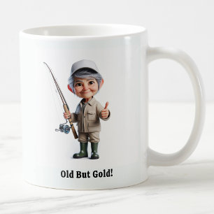 Legendary Senior Angler Ready For Action Coffee Mug