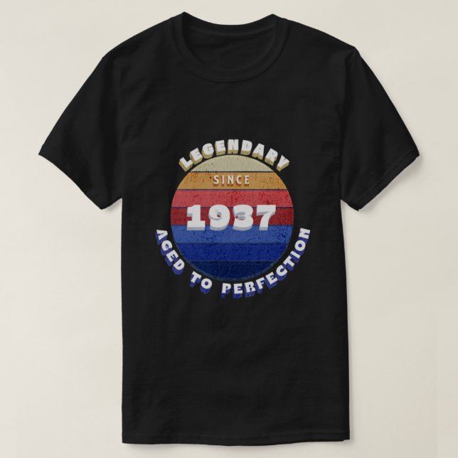 Legendary Since 1937 Retro T-Shirt (Design Front)