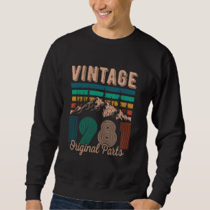 Legendary Since 1981 Birthday Hiking Mountains Vin Sweatshirt