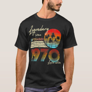 Legendary Since Bday September 1970 Vintage 50Th B T-Shirt