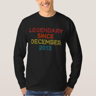 Legendary Since December 2013 Retro Birthday T-Shirt