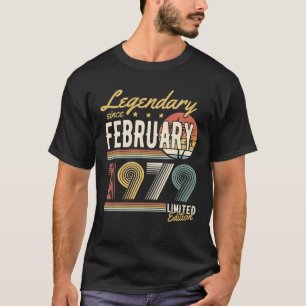 Legendary Since February 1979 – Happy Birthday T-Shirt