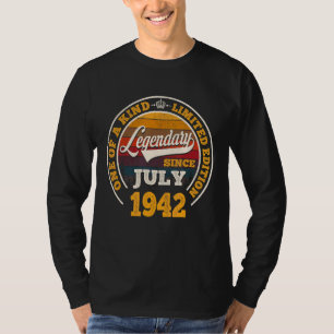 Legendary Since July 1942 80th Birthday  80 Years  T-Shirt