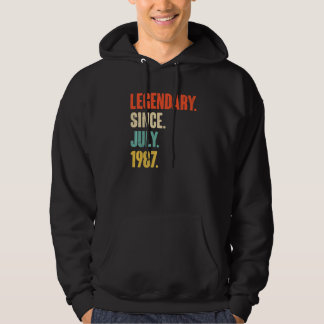 Legendary Since July 1987  35 Year Old  35th Birth Hoodie
