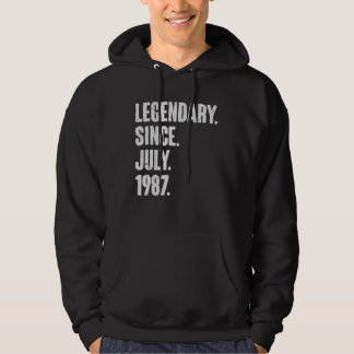 Legendary Since July 1987  35 Year Old  35th Birth Hoodie