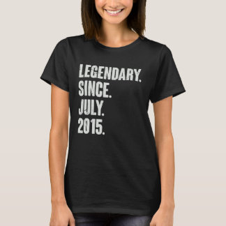 Legendary Since July 2015  7 Year Old  7th Birthda T-Shirt