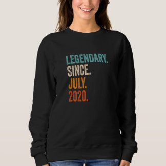 Legendary Since July 2020 3rd Birthday Premium Sweatshirt