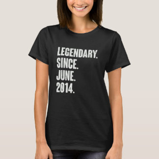 Legendary Since June 2014  8 Year Old  8th Birthda T-Shirt