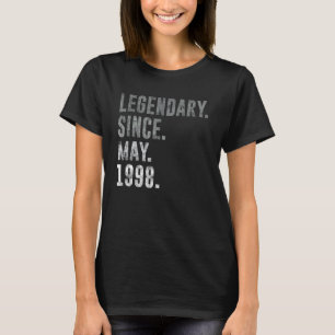 Legendary Since May 1998 24th Birthday Vintage 199 T-Shirt