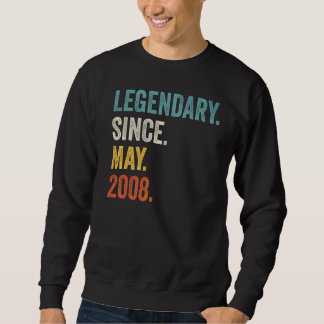 Legendary Since May 2008 14th Birthday Sweatshirt