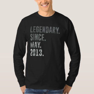 Legendary Since May 2013 9th Birthday Vintage 2013 T-Shirt