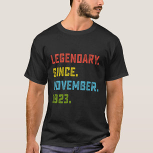 Legendary Since November 1923 100Th Birthday Gift T-Shirt