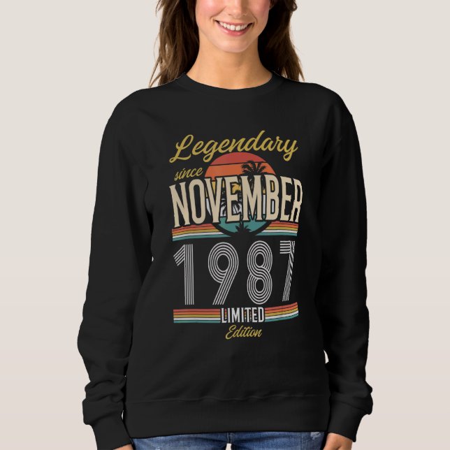Legendary Since November 1987 Vintage Sweatshirt (Front)