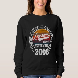 Legendary Since September 2008 14th Birthday 14 Y Sweatshirt