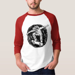 Legendary Skater Doing Mid-Air Skateboarding T-Shirt