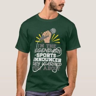 Legendary Sports Announcer Commentator friends T-Shirt