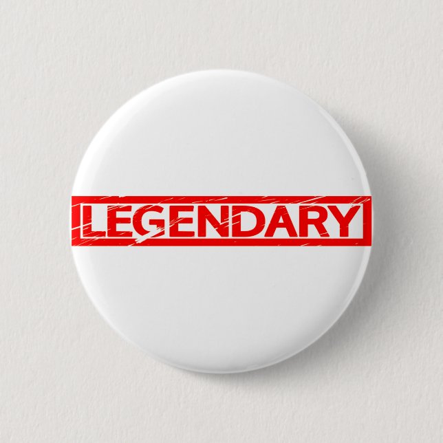 Legendary Stamp 6 Cm Round Badge (Front)