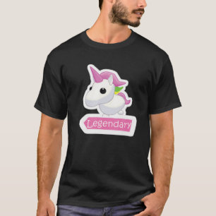 Legendary Unicorn Adopt Me Gamer Girl Pet T-Shirt