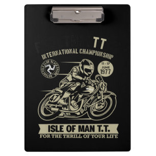 Legendary With Motorcycle Racing Art Gift Clipboard