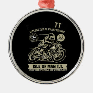 Legendary With Motorcycle Racing Art Gift Metal Ornament
