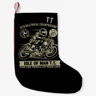 Legendary With Motorcycle Racing Art Gift Small Christmas Stocking
