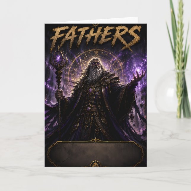 Legendary Wizard Father Card (Front)