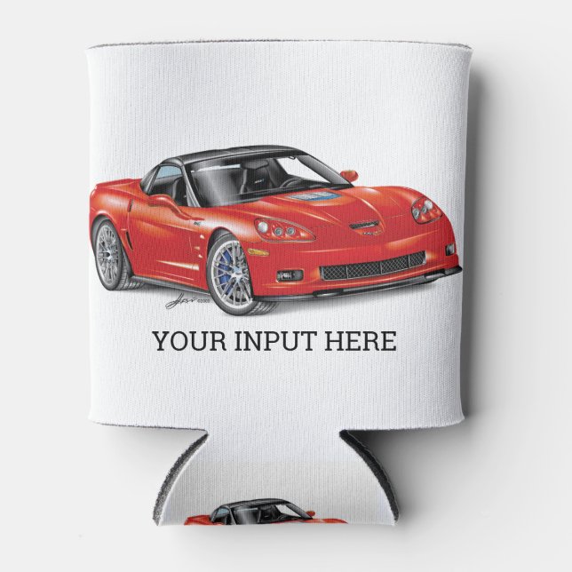 LEGENDARY ZR-1 AUTOMOBILE ART CAN COOLER (Front)