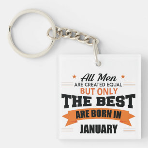 Legends Are Born In January Key Ring