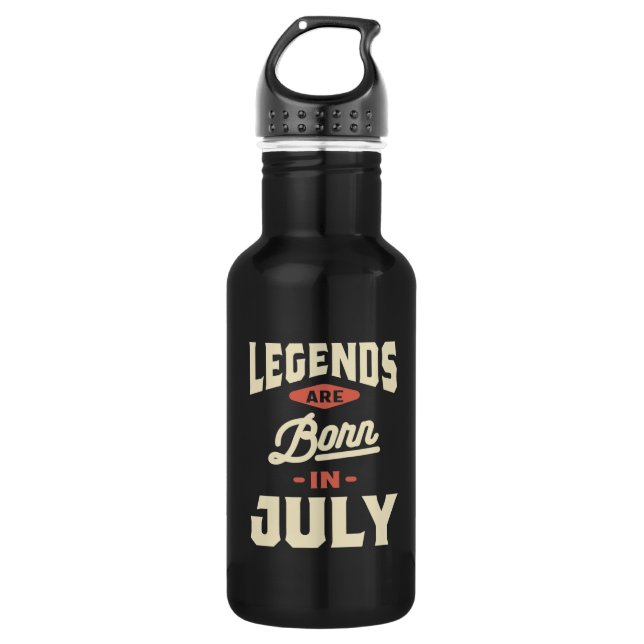 Legends are Born in July - July Birthday 532 Ml Water Bottle (Front)