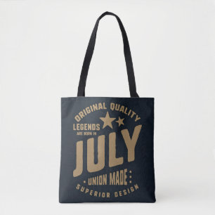 Legends Are Born in July Original Quality Tote Bag