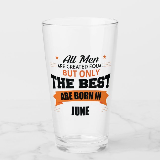 Legends Are Born In June Glass (Front)