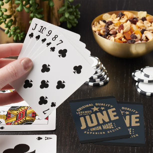 Legends Are Born in June Original Quality Playing Cards