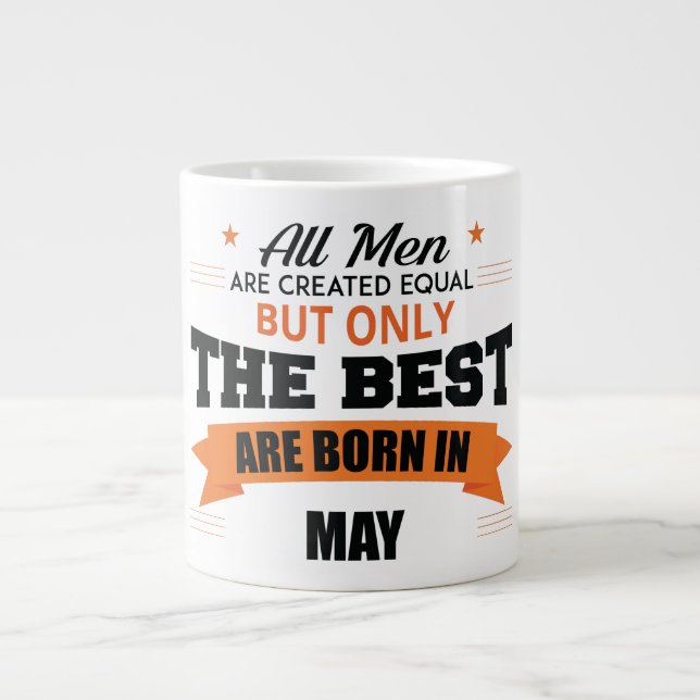 Legends Are Born In May Large Coffee Mug (Front)