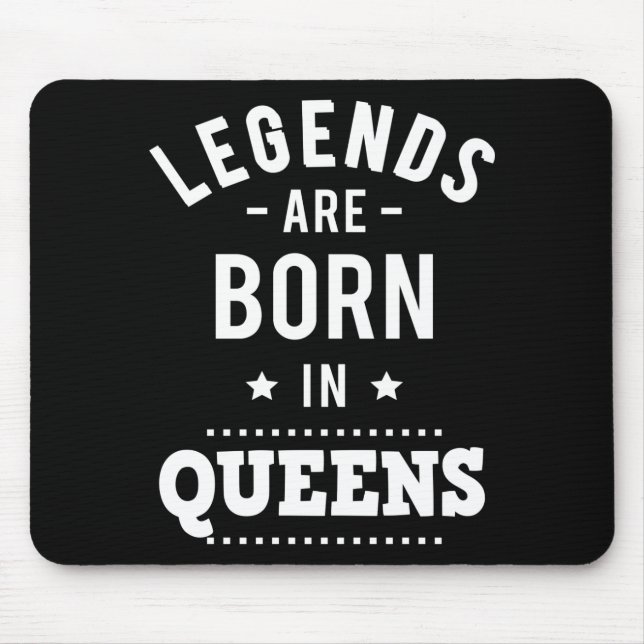 Legends Are Born In Queens Mouse Pad (Front)