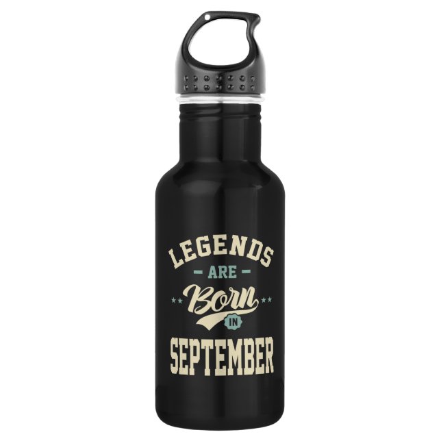 Legends are Born in September - September Birthday 532 Ml Water Bottle (Front)