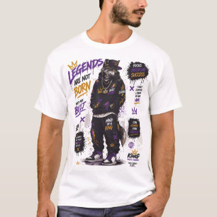 Legends Are Not Born Quote Streetwear T-Shirt