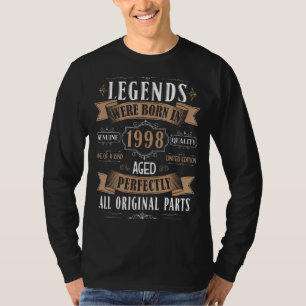 Legends Born In 1998 24th Birthday 24 Years Old Bd T-Shirt