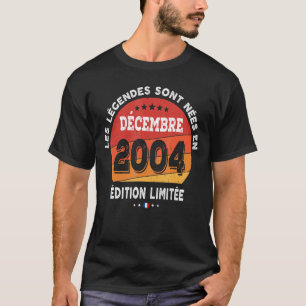 Legends Born In December 2004 18th Birthday 18 Yea T-Shirt